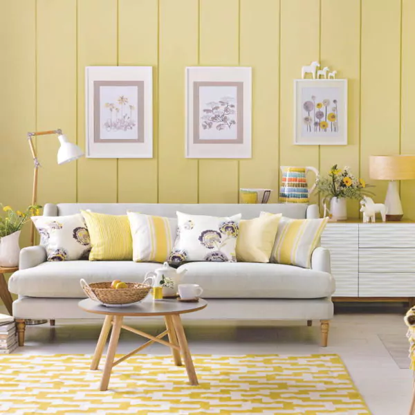warna cat rumah bagian dalam - light yellow