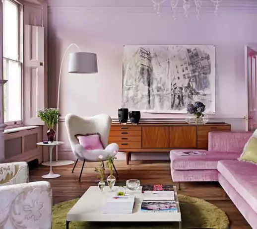 warna cat rumah bagian dalam - lilac