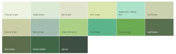 warna cat rumah dulux - green & soft green