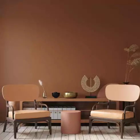 warna cat rumah minimalis - coklat