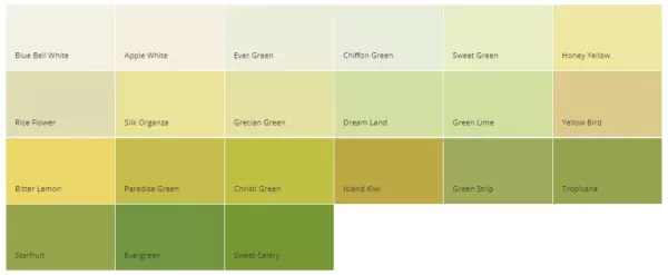 warna cat rumah minimalis dulux - lime & soft lime