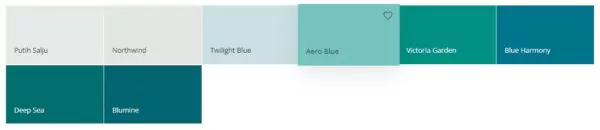 warna cat rumah minimalis dulux - teal & soft teal