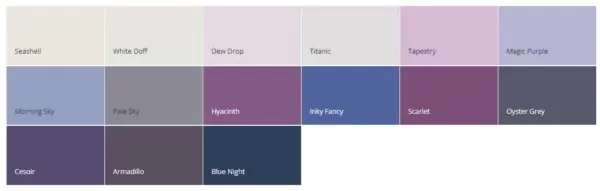warna cat rumah minimalis dulux - violet & soft violet