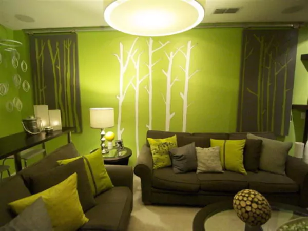 warna cat rumah yang bagus dan cerah - lime