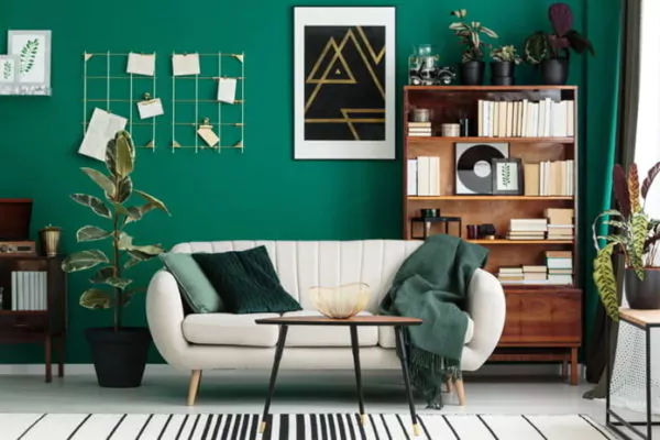 warna cat rumah yang sejuk - emerald