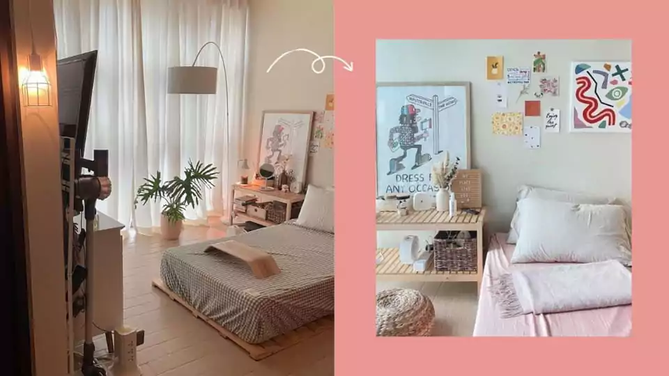 banner warna cat kamar ala korea