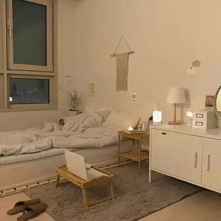 warna cat kamar ala korea - krem