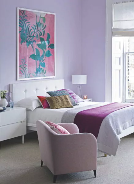 warna cat kamar yang bagus untuk perempuan - lilac