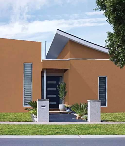 warna cat no drop untuk luar rumah - apricot