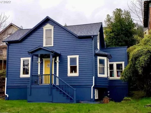 warna cat no drop untuk luar rumah - biru