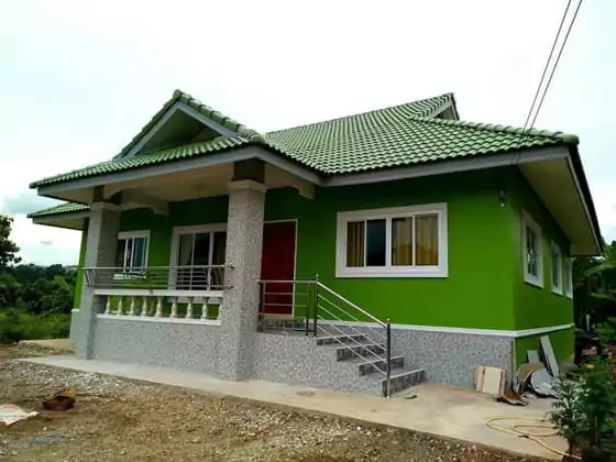 warna cat no drop untuk luar rumah - kiwi