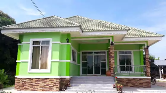 warna cat no drop untuk luar rumah - melon