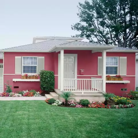 warna cat no drop untuk luar rumah - strawberry