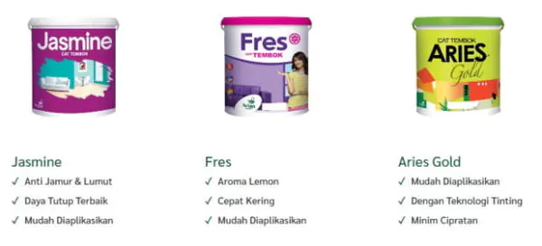 warna cat tembok avitex 5 kg