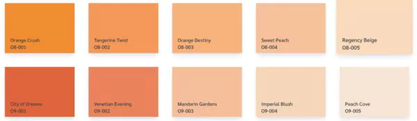 warna cat tembok avitex - warna dasar jingga