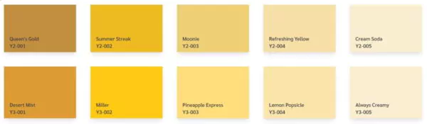 warna cat tembok avitex - warna dasar kuning
