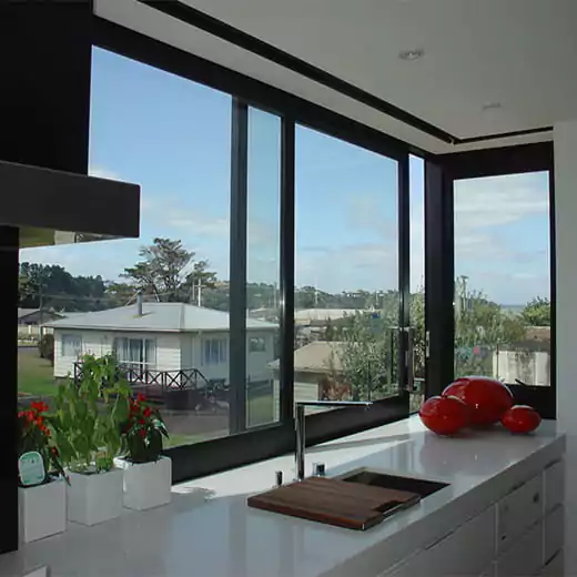 jendela aluminium sliding kaca bening