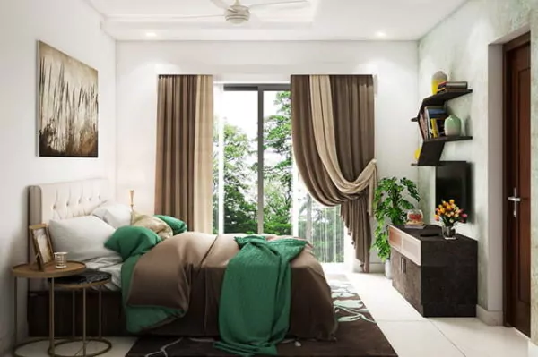 model jendela kamar depan dengan gorden