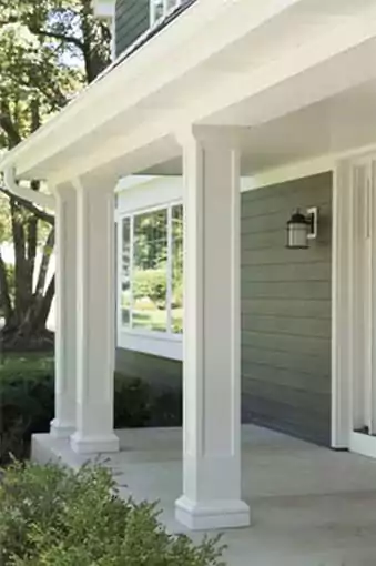 desain profil tiang teras rumah minimalis modern