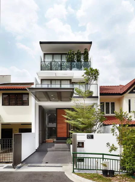 model teras rumah masa kini modern