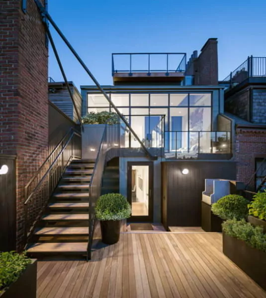 model teras rumah panjang kontemporer