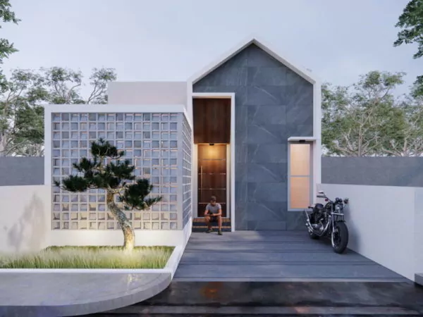 roster dinding teras sederhana