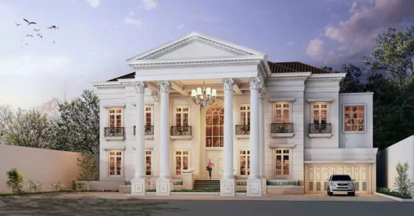 model profil tiang teras rumah mewah