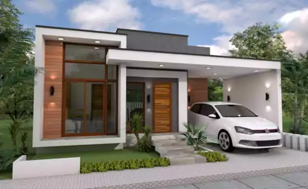 model teras cor dak rumah minimalis untuk type 45