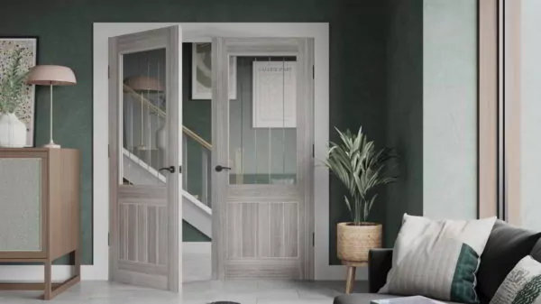 banner desain ruang tamu 3x3 pintu tengah