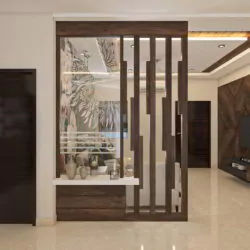 banner model partisi ruang tamu dan ruang keluarga