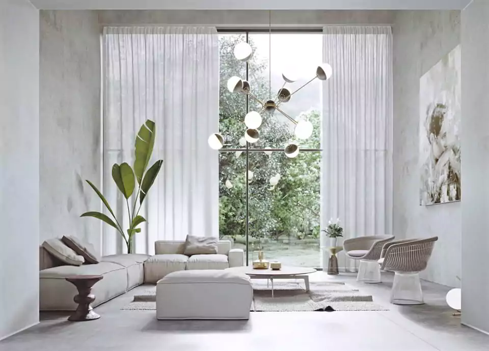 banner ruang tamu aesthetic