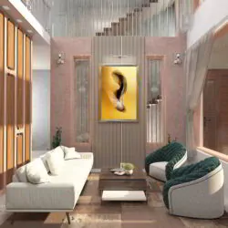 banner ruang tamu kecil 2x3