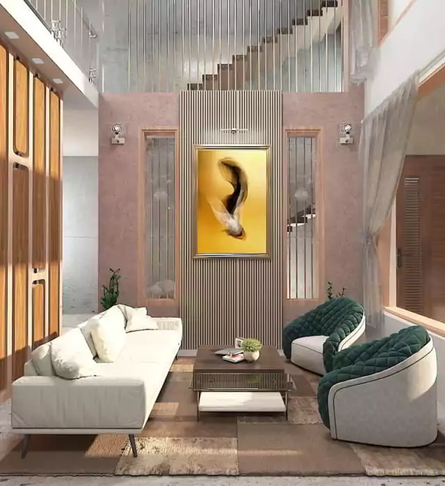 banner ruang tamu kecil 2x3