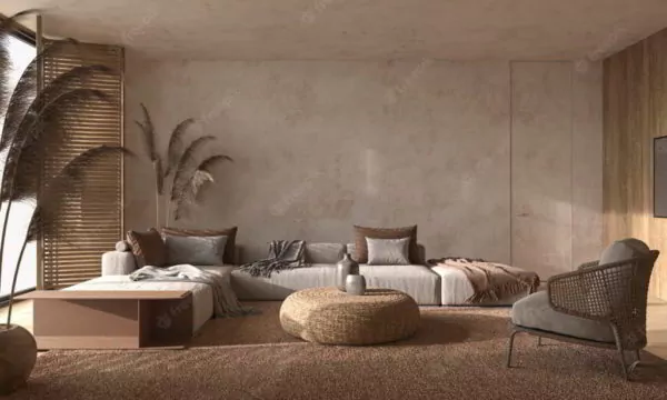 desain interior ruang tamu skandinavia