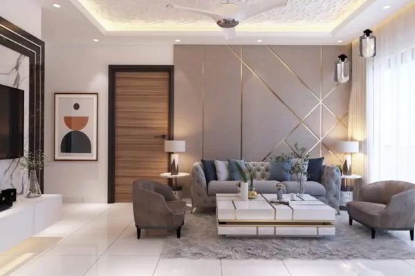 sofa untuk memberikan kenyamanan yang lebih baik di ruang tamu super mewah