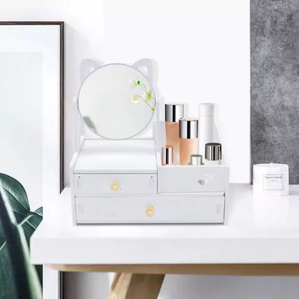 tempat rias yang simpel di meja rias aesthetic
