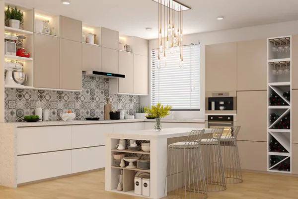 Jasa Pembuatan Furniture Custom Kitchen Set HPL