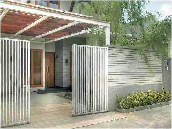 pagar minimalis modern
