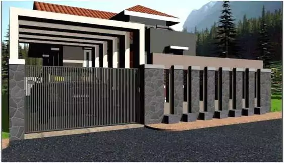 pagar minimalis modern