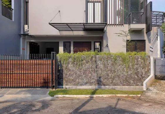 Pagar Rumah Minimalis Batu Alam