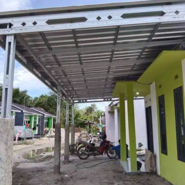 Foto Motif Variasi Tiang Kanopi Baja Ringan