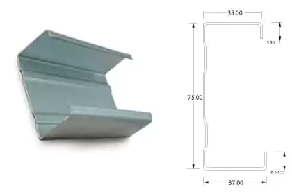 Kanal C Untuk Rangka Atap Baja Ringan