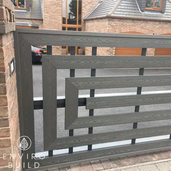 Model Pagar Baja Ringan Motif Kayu Coastal