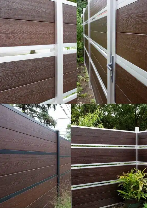 Model Pagar Baja Ringan Motif Kayu Elegance